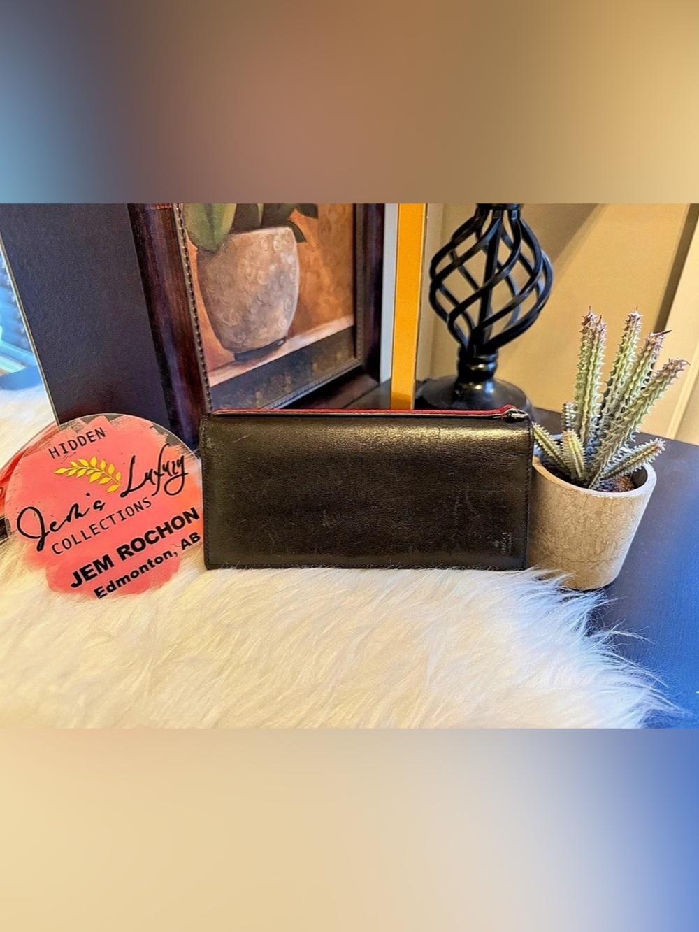 🌸Gucci Leather Long Wallet Sherry Line🌸